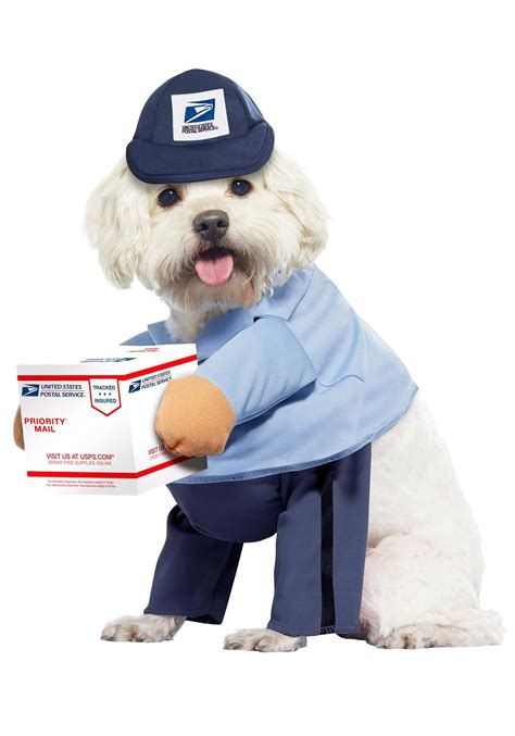 Mail Carrier with Dog