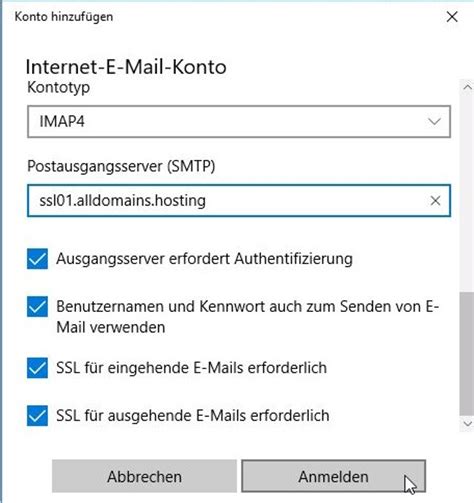 Mail Einrichten Tips