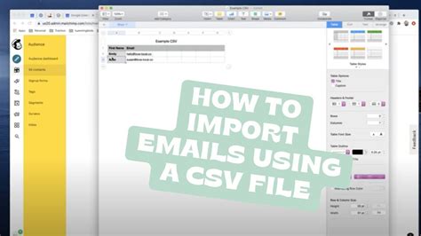 Mailchimp CSV Import