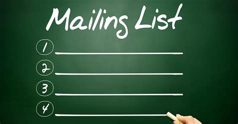 Mailing list tips