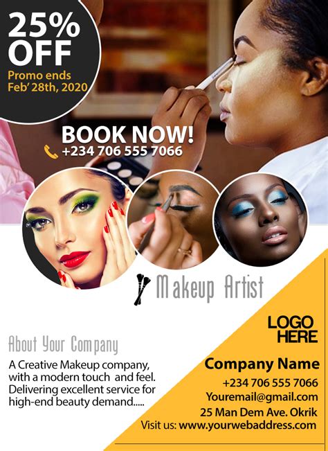 Makeup Artist Flyer Template 1