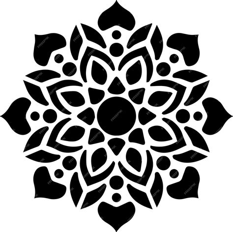 Abstract Mandala Stencil Printable Design