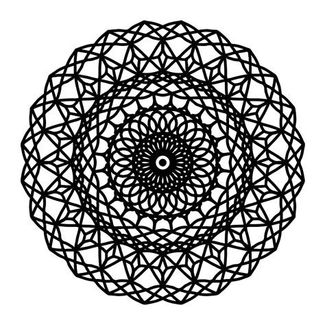 Mandalas geometric coloring pages