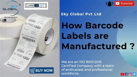 Manufacturing Barcode Labels