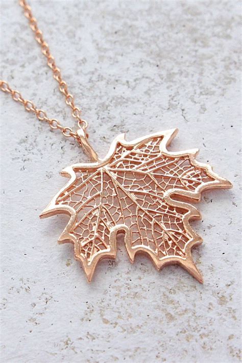 Jewelry made from maple leaves