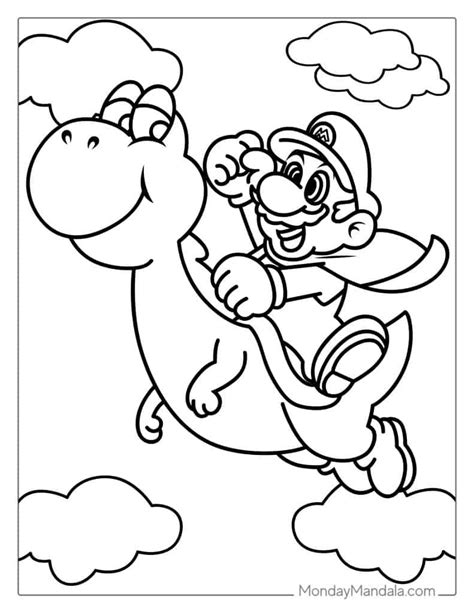 Mario coloring pages for therapy