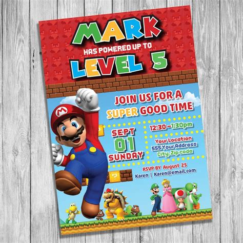 Mario invitation 1