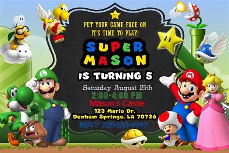 Mario invitation 2