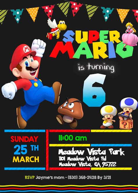 Mario invitation 6