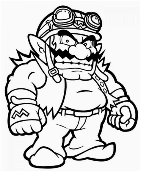 Mario printable coloring pages for adults