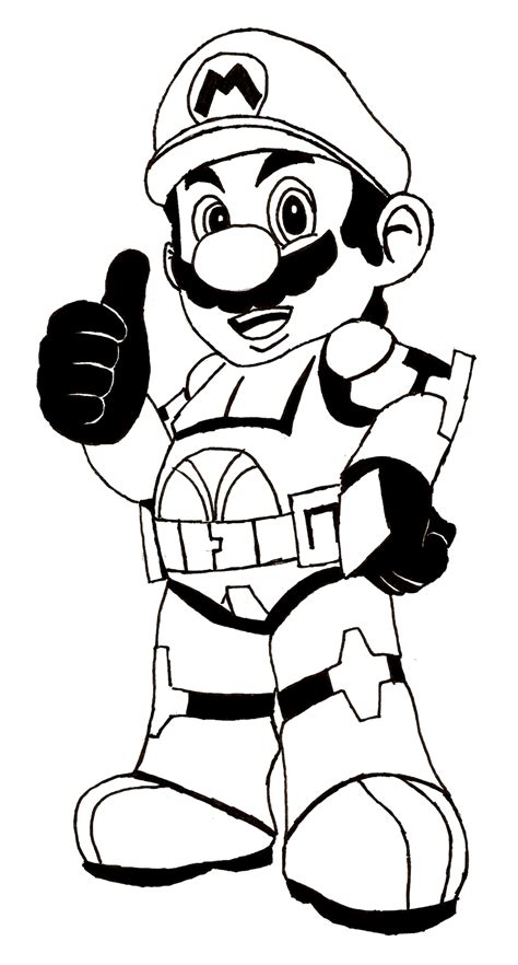 Mario printable coloring pages for entertainment