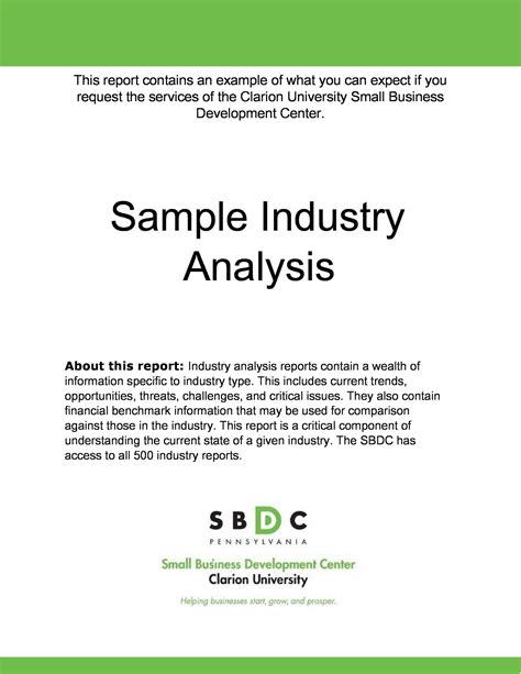 Market Analysis Example