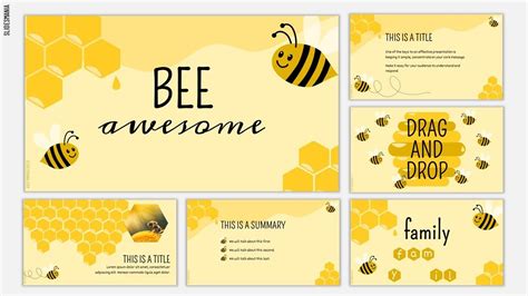 Description of Marketing Templates Featuring Bees