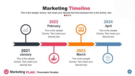 Marketing timeline template