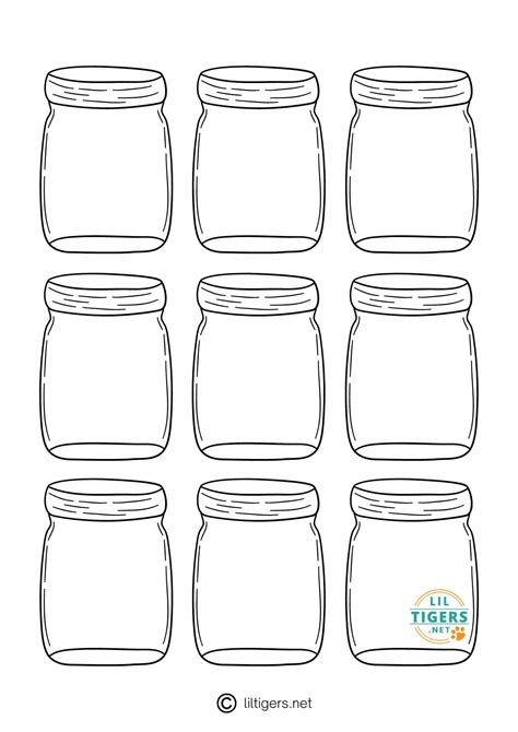 Mason Jar Templates