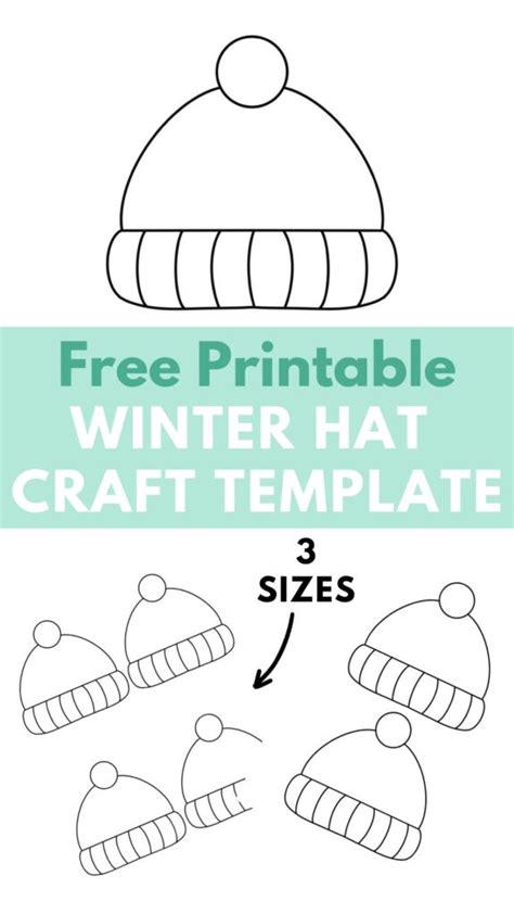 Materials Needed for Free Winter Hat Template Printables