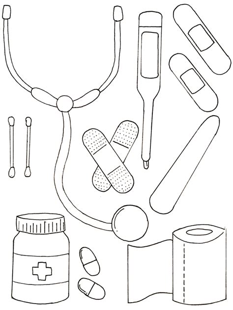 Medical Equipment Coloring Pages