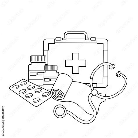 Medicine Coloring Pages