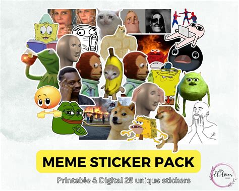 Meme sticker printables