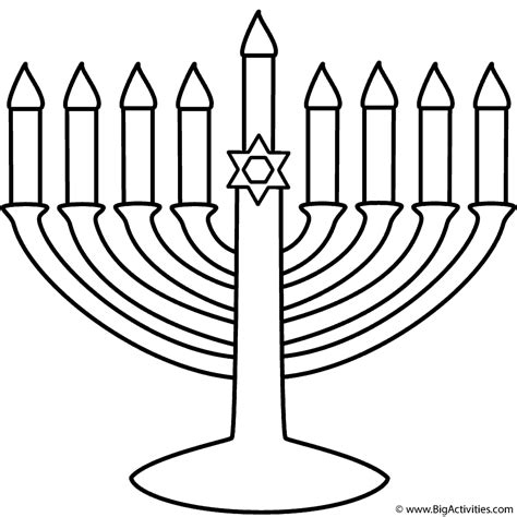 Community-focused Menorah Coloring