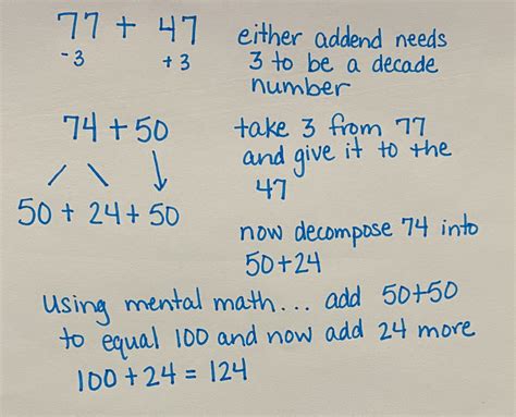 Mental Math Strategies for Decomposing Numbers