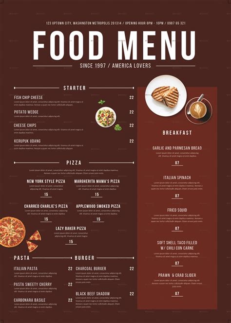 Menu Design Ideas