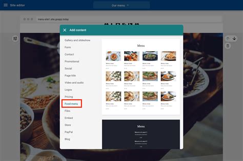 Understanding Menu Sections