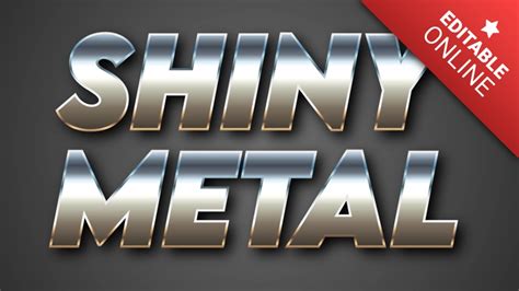 Metal Text Effect Example