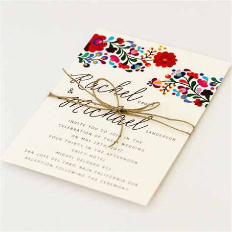 Mexican wedding invitation