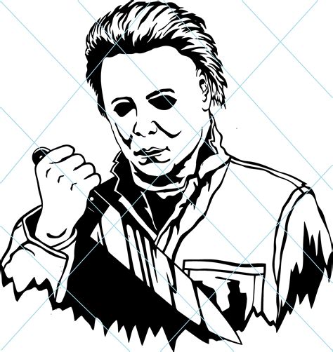 Michael Myers Horror Stencil