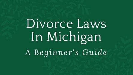 Michigan Divorce Laws