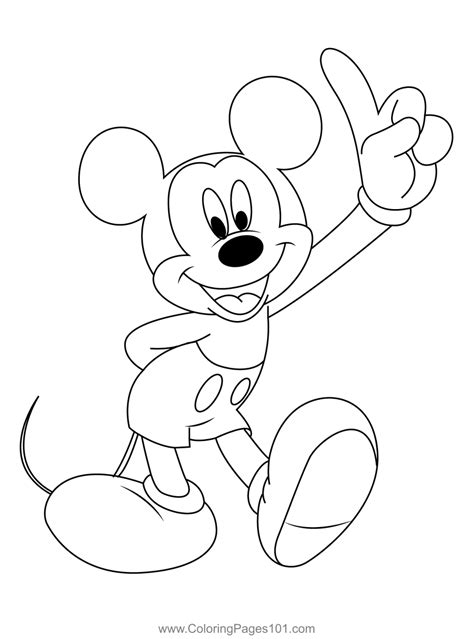 Mickey coloring pages for kids