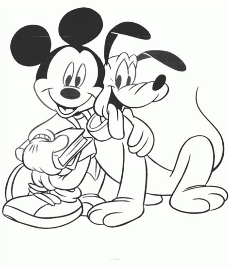 Mickey Mouse coloring pages for toddlers