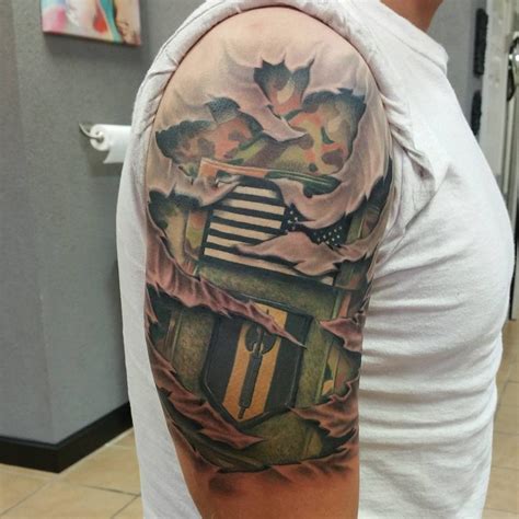 Military Sleeve Tattoo Designs