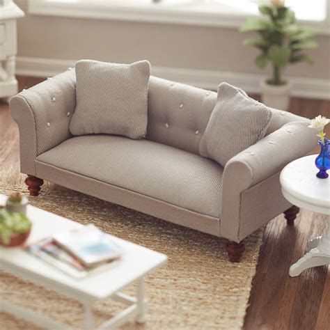 Miniature sofa for dollhouse