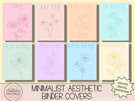 Minimalist binder cover design