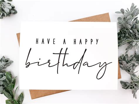 Minimalist Birthday Cards