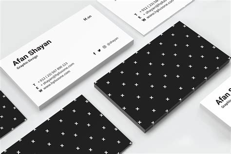 Minimalist business card design