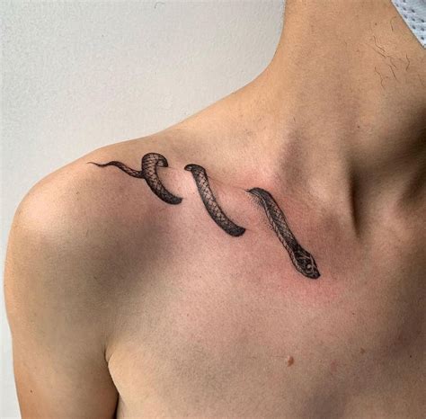 Minimalist Snake Tattoo Designs