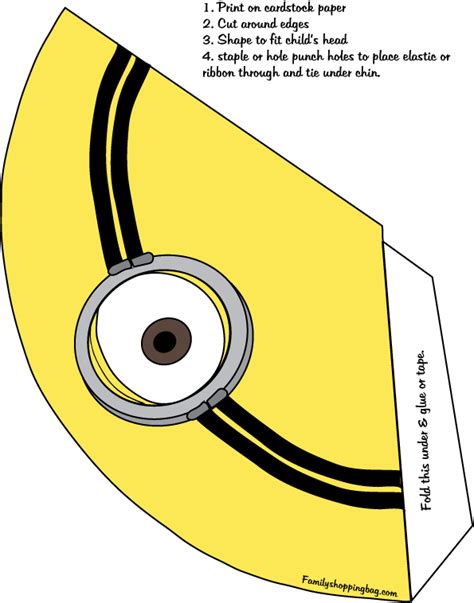 Minion Birthday Hat Template