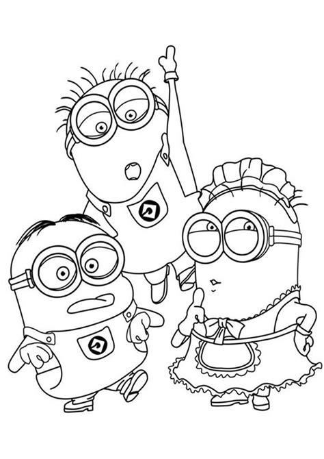 Minion coloring page collection