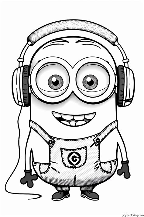 Minion coloring page inspiration