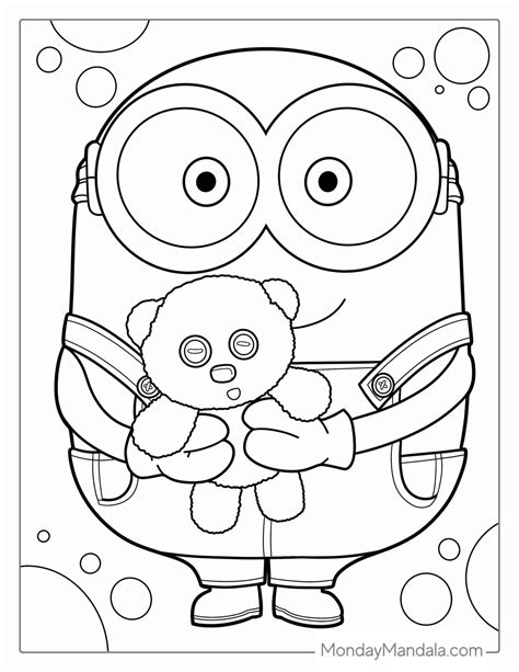 Minion coloring pages for preschoolers