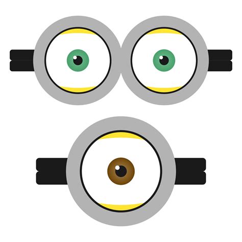 Minion Eyes Printable Templates for Creativity