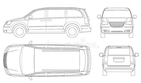 Minivan car template