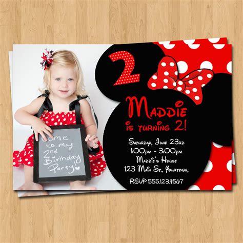 Minnie Mouse Birthday Invitation Ideas