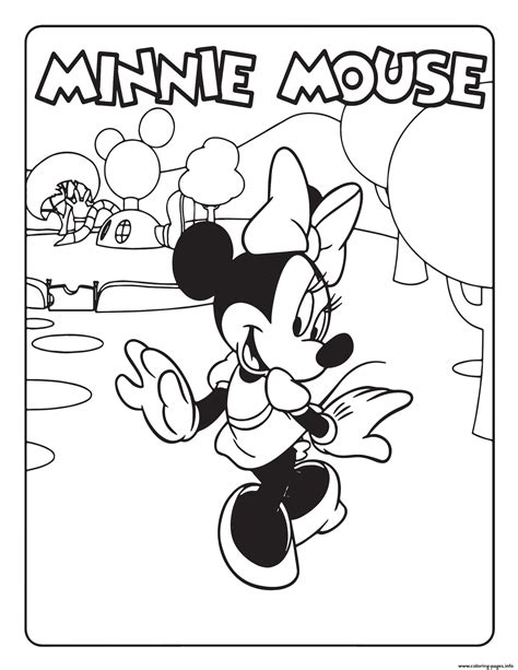 Minnie Mouse coloring pages for 5th graders