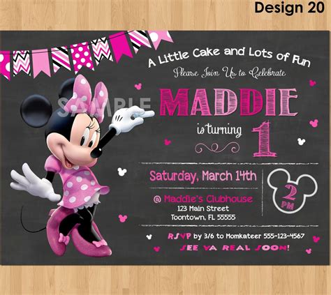 Minnie Mouse Party Invitations