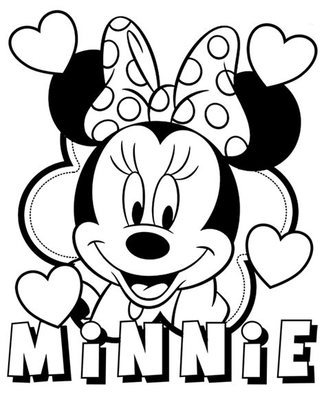 Minnie Mouse Printable Coloring Pages Free