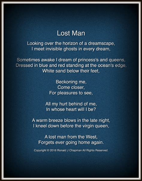 Missing Man Poem Print